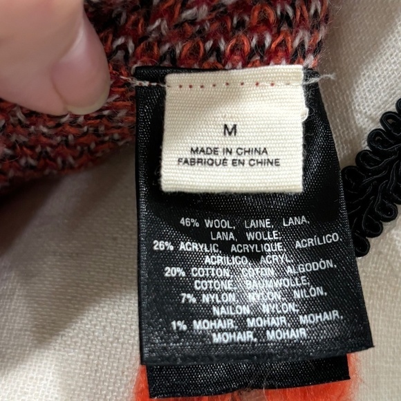 Anthropologie Sleeping on Snow Jacquard Blanket Cardigan, Size Medium - Picture 8 of 13